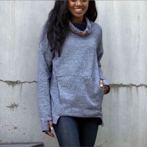 Betabrand Cowl Neck Sweatshirt